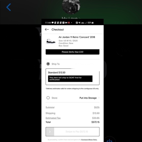 Air Jordan 11 Concords Retro Dead Stock - Picture 7 of 7